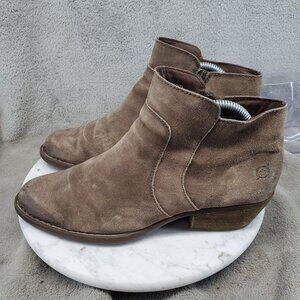 Born Shoes Womens Size 8.5 Brown Suede Dakota Ankle Boots